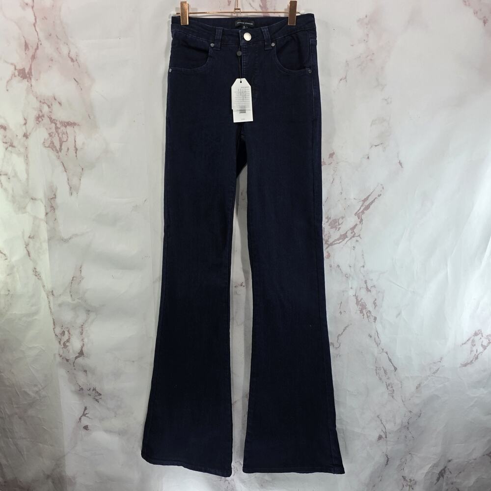 Universal Standard Jeans Women 34" Tall Long High Rise Flared Sava Indigo